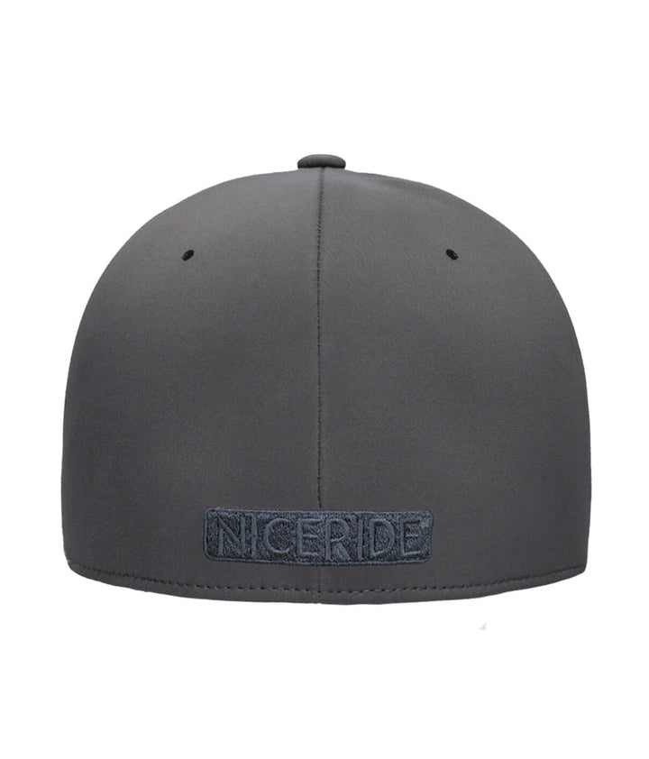 Back view of the NICERIDE Tone Flexfit baseball hat showcasing the embroidered logo.