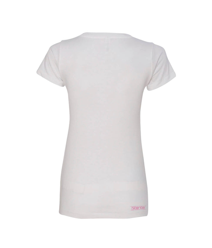 Back view of the Raceday Beaches V-Neck shirt showcasing its soft fabric and design, ideal for casual occasions.