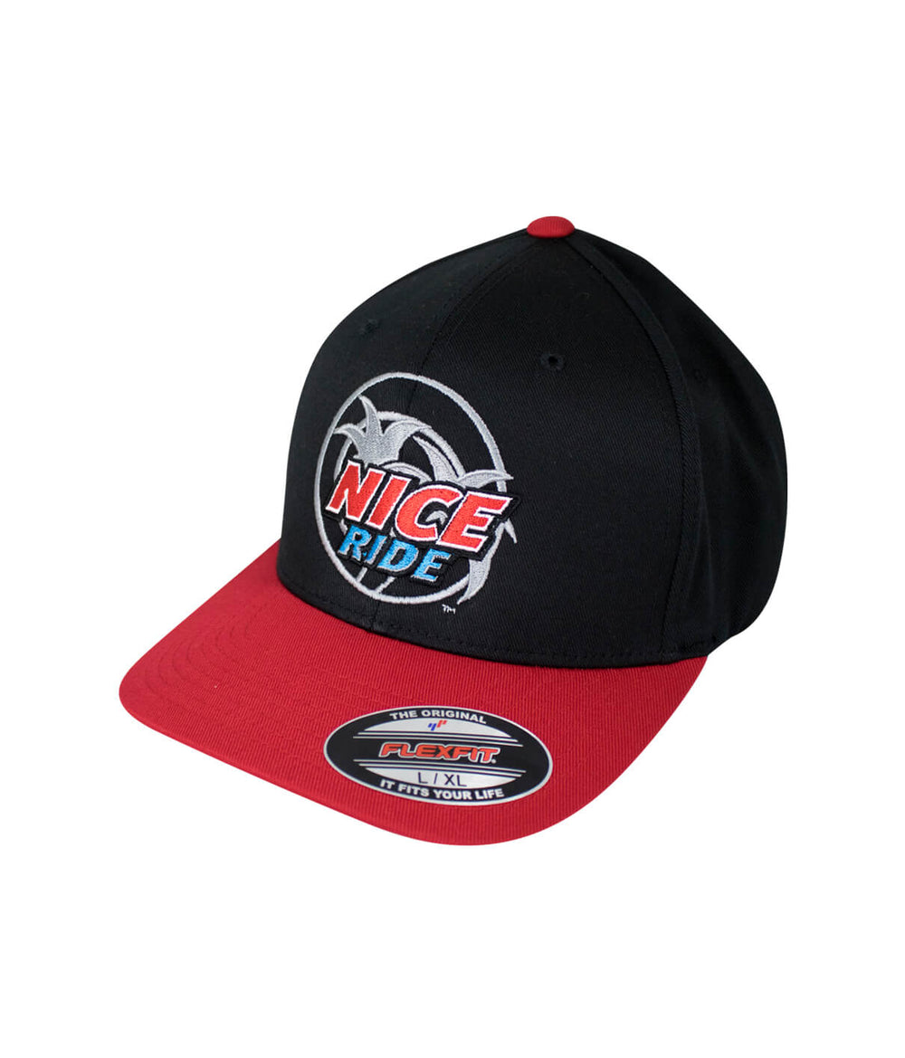 Choo Choo Classic Flexfit Hat with NICERIDE logo, a stylish baseball cap for all occasions.