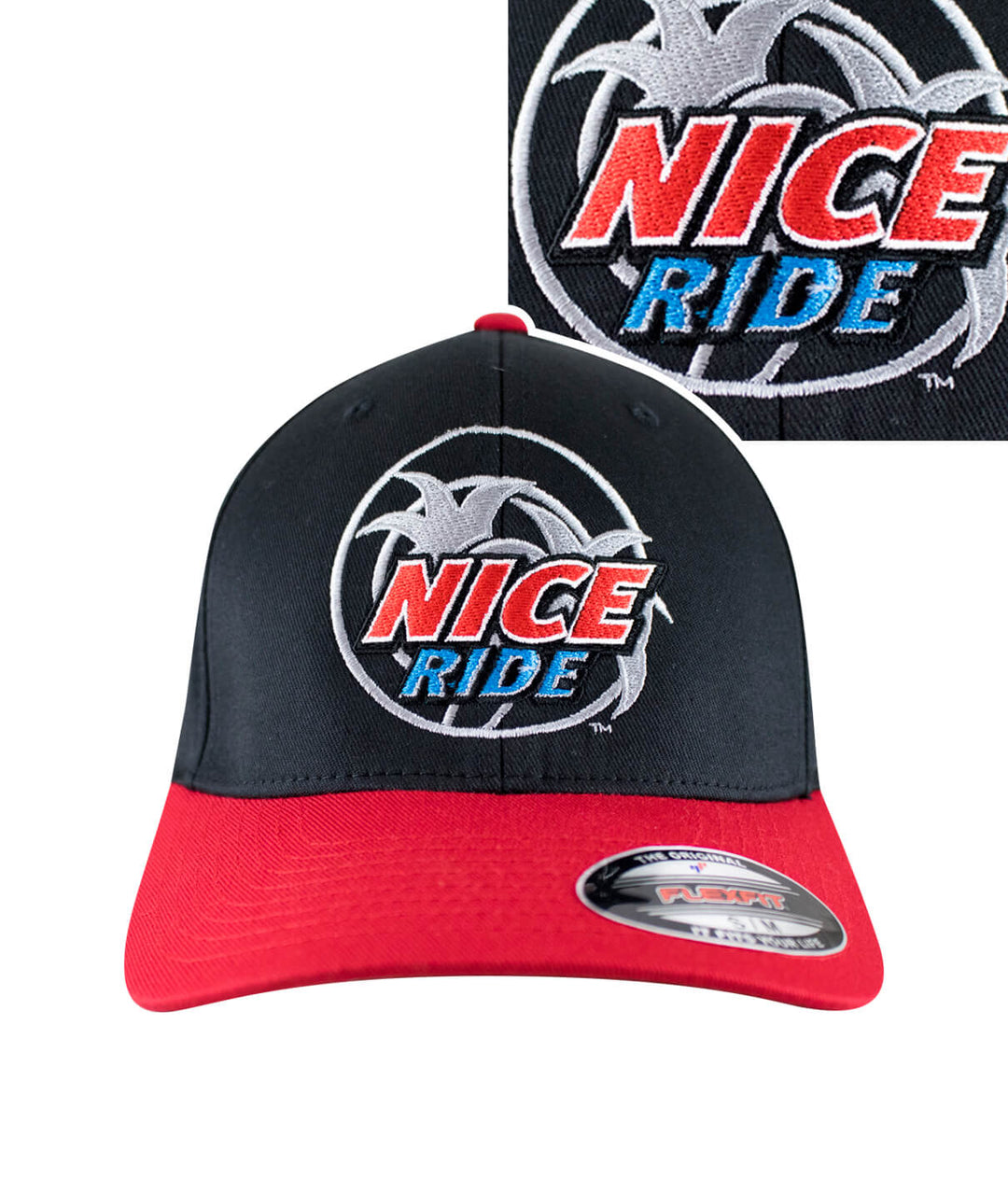 Choo Choo Classic Flexfit Hat featuring NICERIDE logo and blacked out palm logo, perfect for stylish hat enthusiasts.