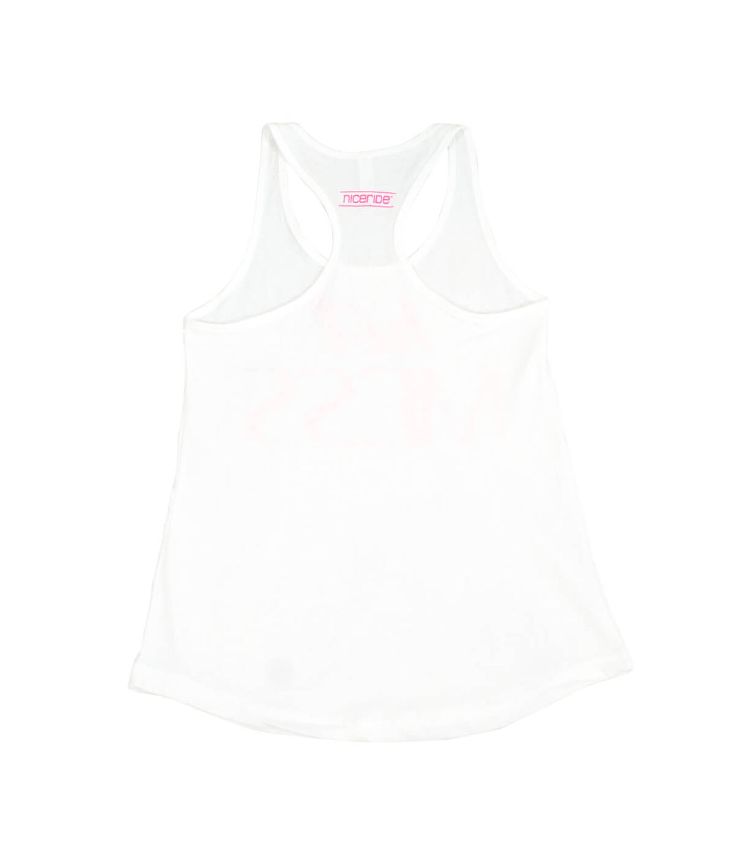 Tank top - Back view of the white Next Level Women&