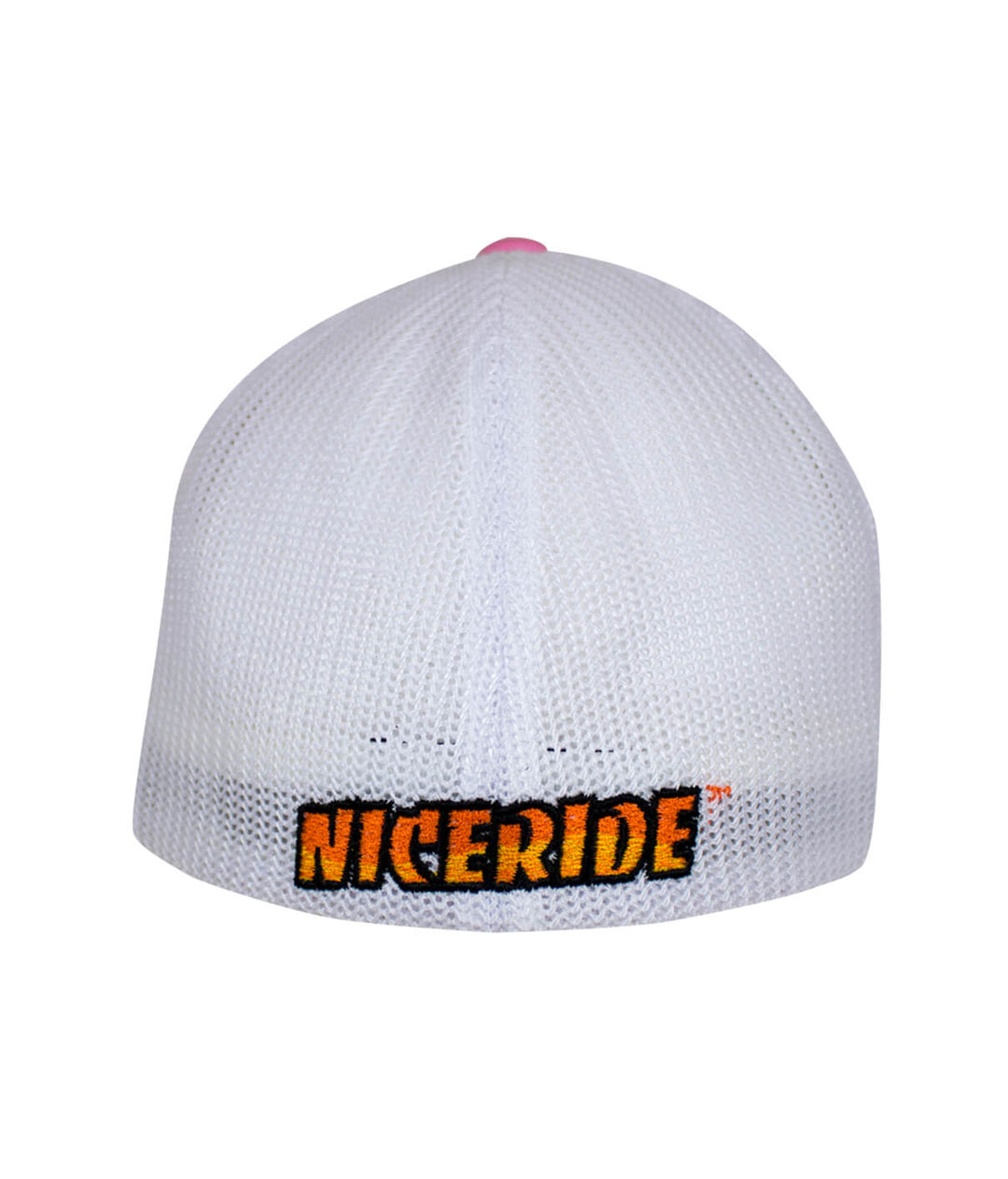 Classic Palm meshback Flexfit hat showing NICERIDE logo on the back, perfect for casual styling and comfort.