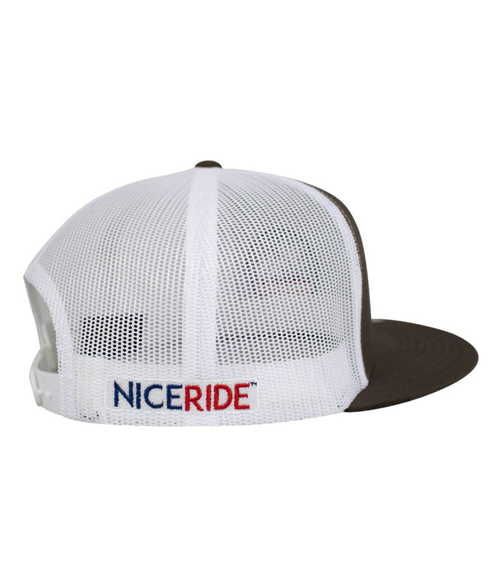 Spirit of 76-LP Trucker Hat featuring NICERIDE logo on the back right side of the hat.