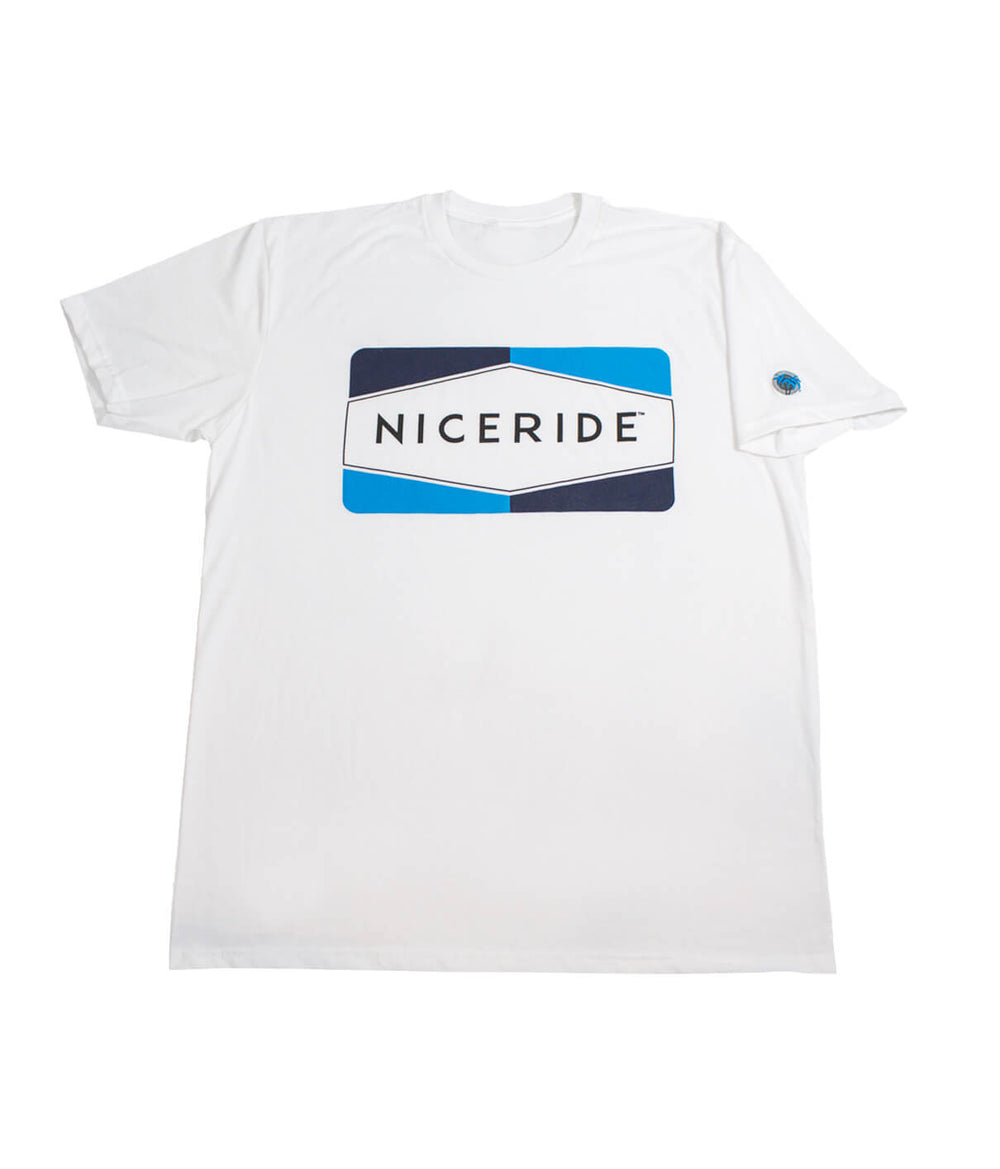 Legacy - White Next Level Men's Cotton Blend Short Sleeve T-Shirt featuring NICERIDE design.