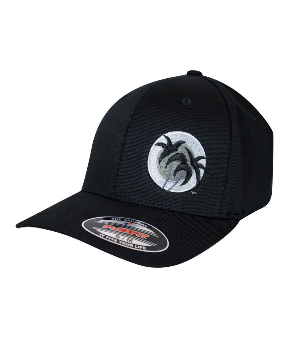 Black Line Classic Flexfit Hat featuring NICERIDE logo on front, perfect baseball cap for stylish comfort.