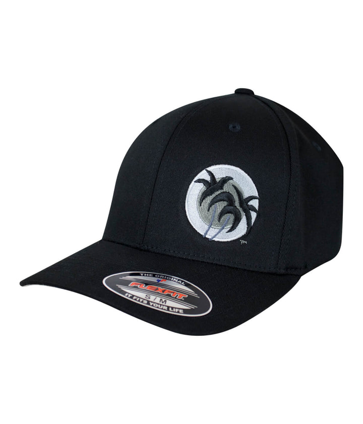 Black Line Classic Flexfit Hat featuring NICERIDE logo on front, perfect baseball cap for stylish comfort.