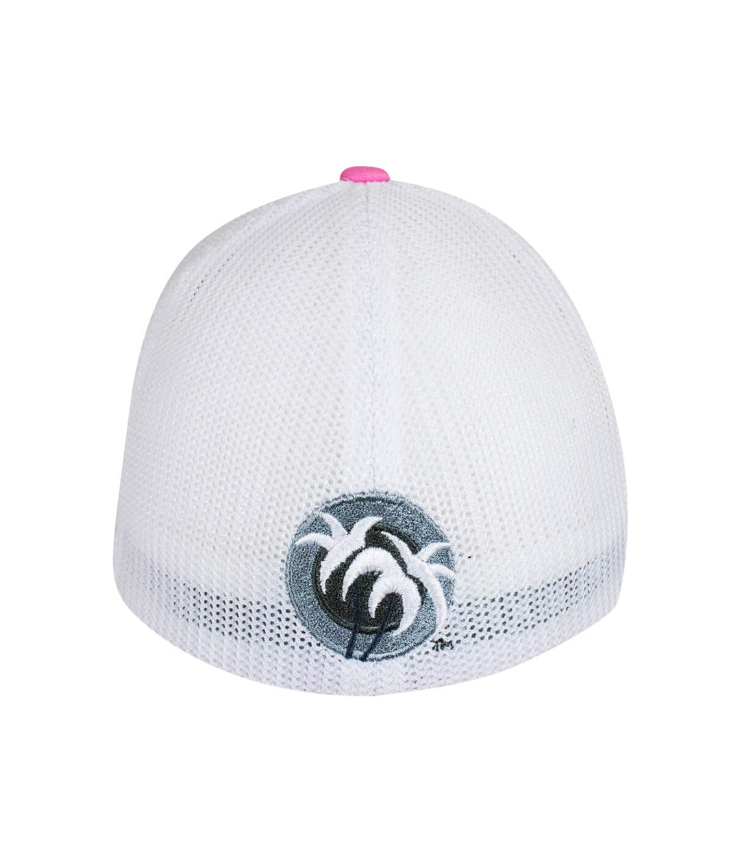 Back view of Pride - LP Meshback Flexfit Hat featuring blacked out classic palm logo.