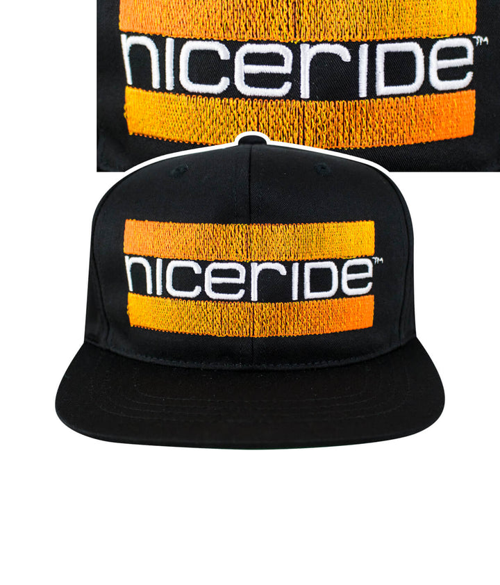 Cali Life youth snapback hat featuring NICERIDE design embroidered on the front, a stylish and trendy hat.