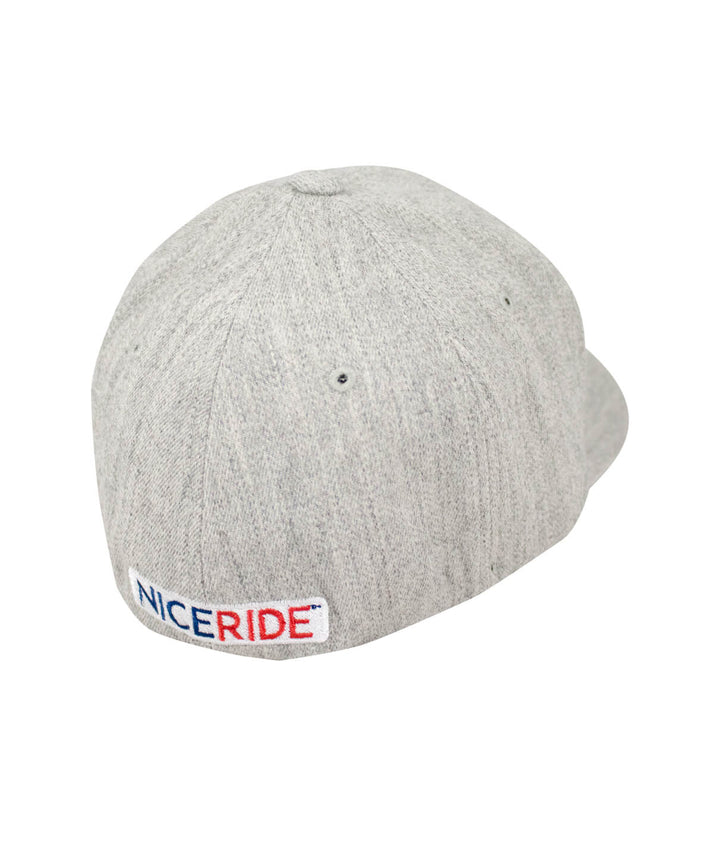 Back view of the Spirit of 76 Classic Flexfit Hat showing NICERIDE logo, perfect hat for style and comfort.