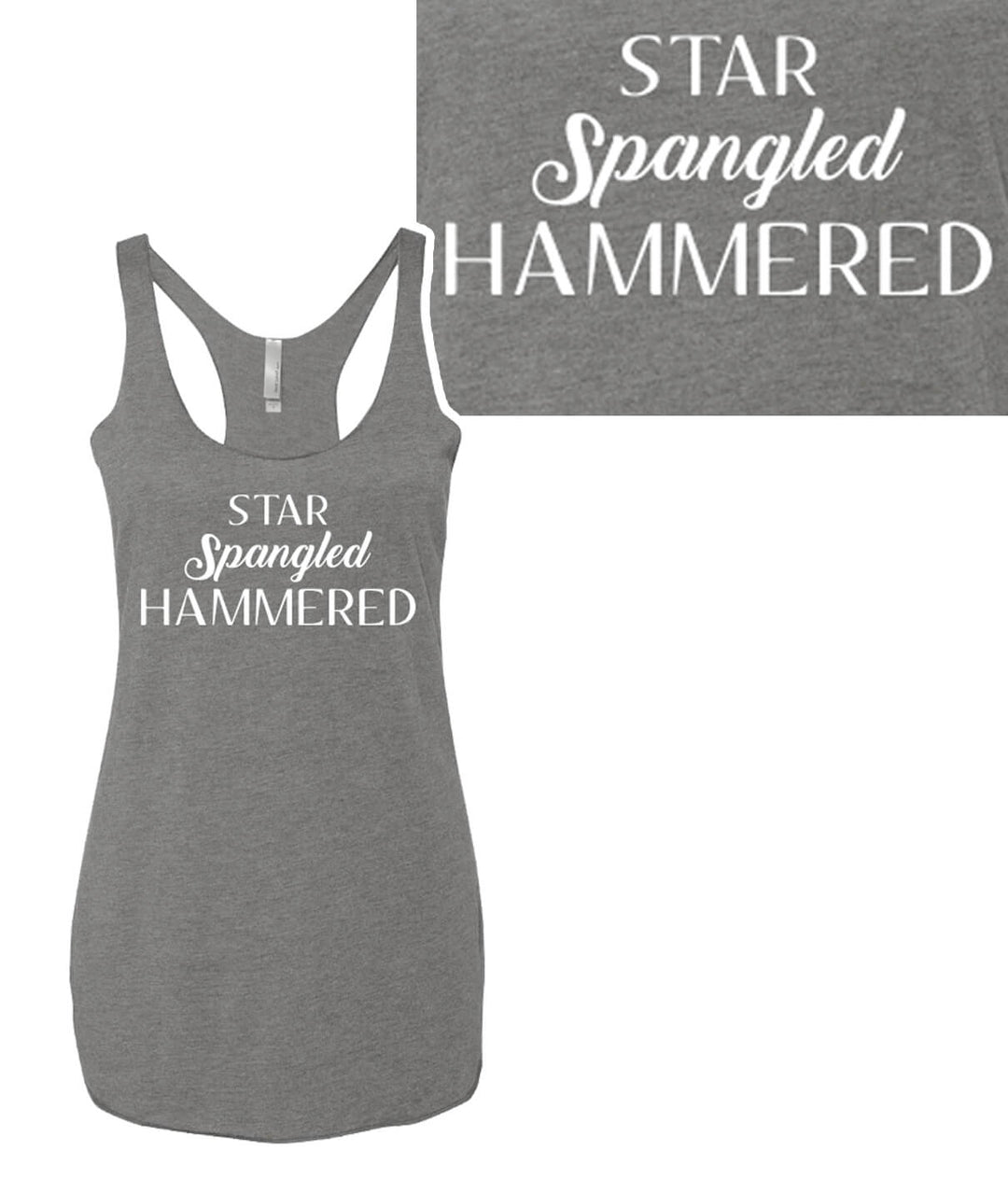 Star Spangled Hammered - Blue Or Gray Next Level Women&
