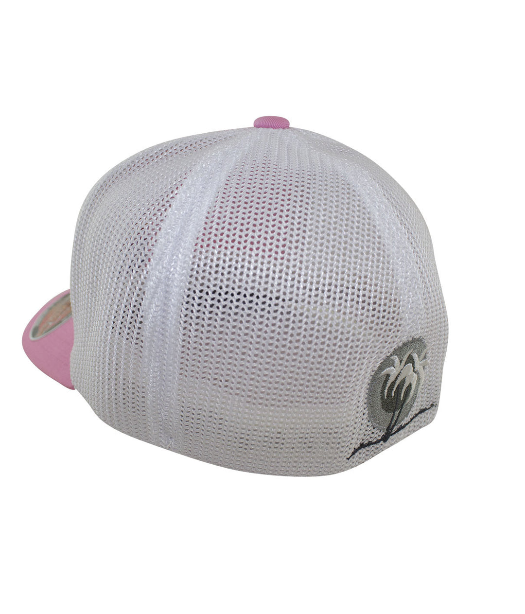 Back view of an Arizona Flag Meshback Flexfit Hat showcasing the palm logo embroidery.