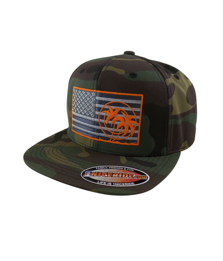 Strong Camo Snapback Hat featuring NICERIDE&