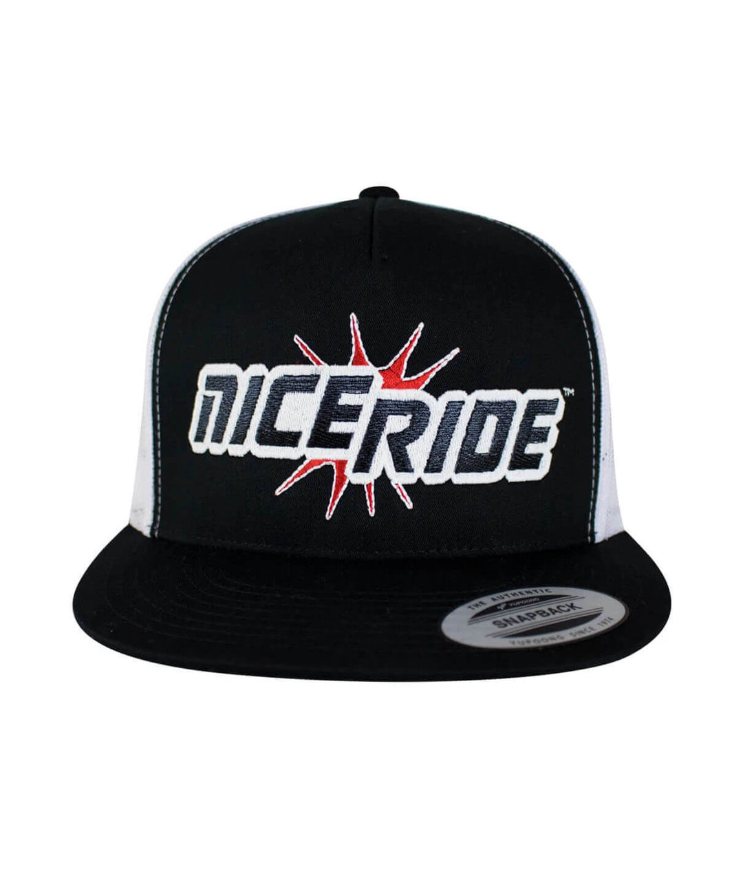 Gotcha Evening Glow Trucker Hat featuring NICERIDE logo, a stylish baseball cap, perfect for casual wear.