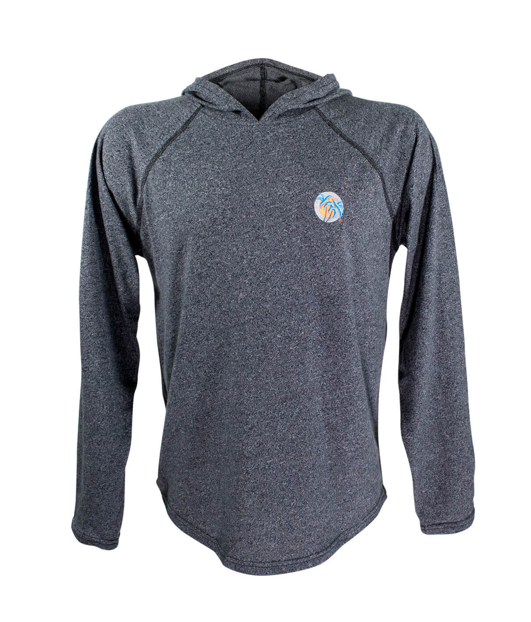 Gator long sleeve hoodie featuring embroidered design on chest and stylish hood, perfect for casual wear.