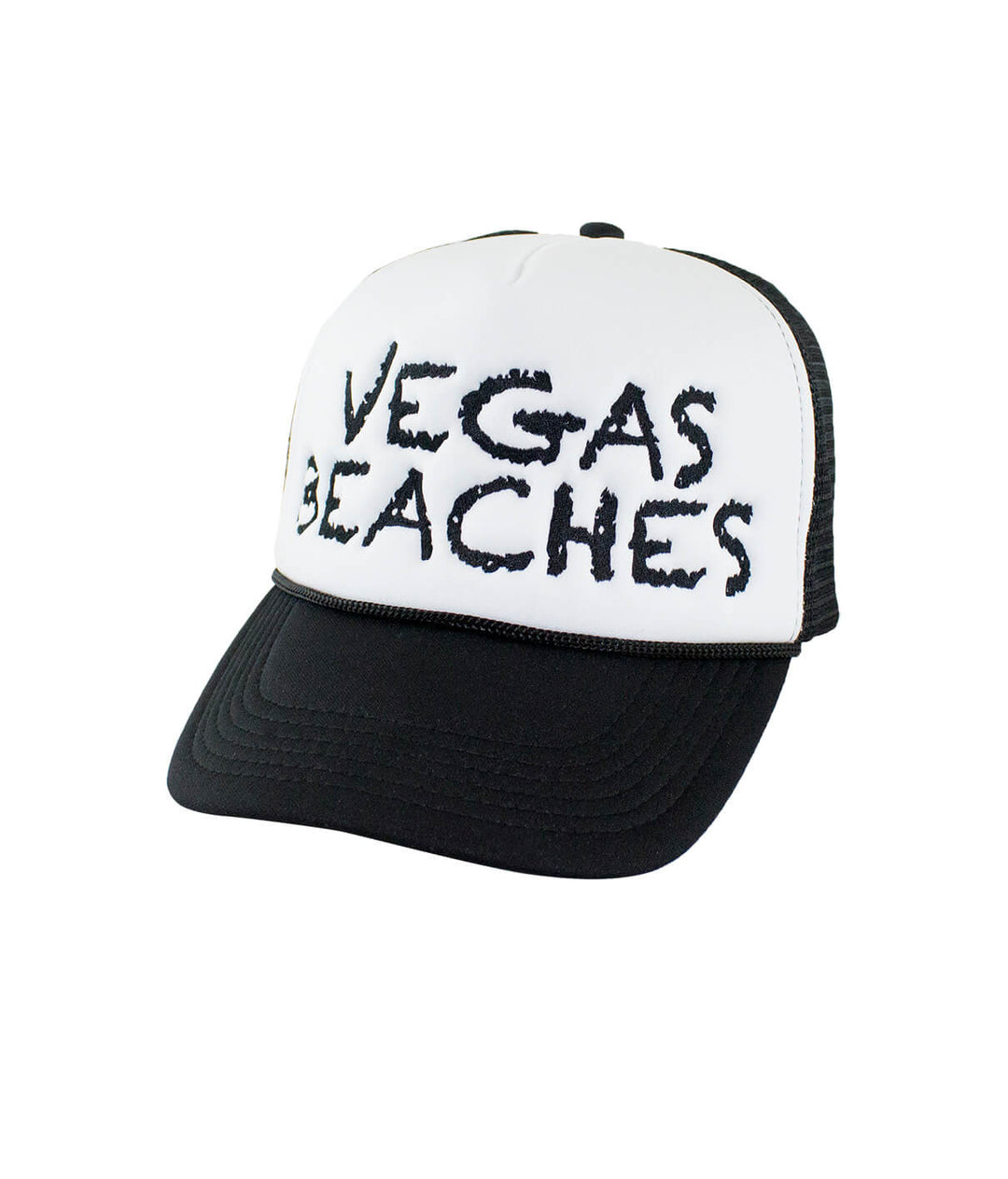 Vegas Beaches Foam Trucker Hat, a stylish baseball cap perfect for sunny outings.