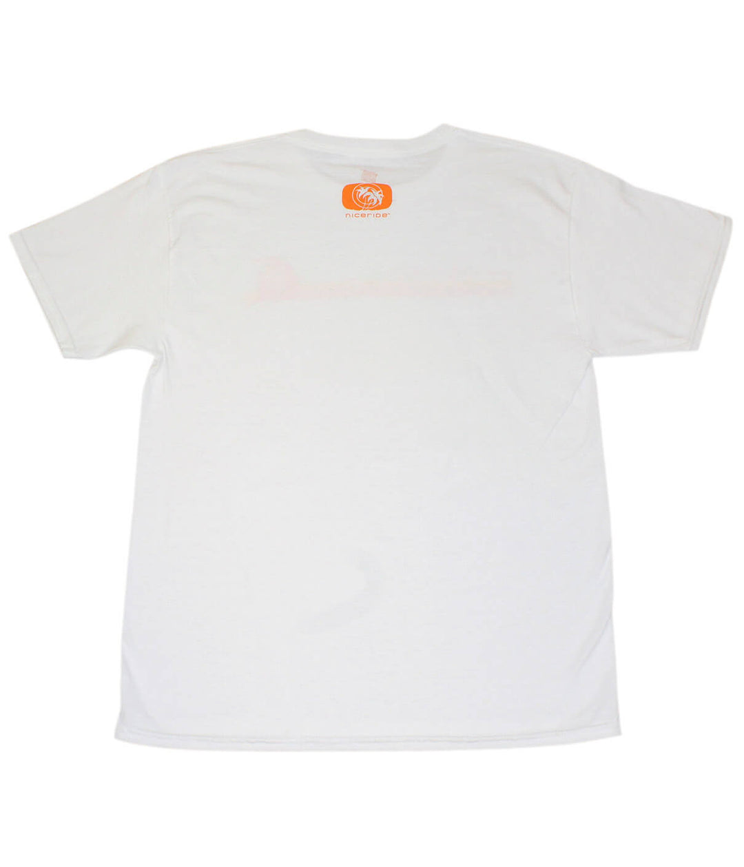Back view of Tasty Waves white Hanes Men&