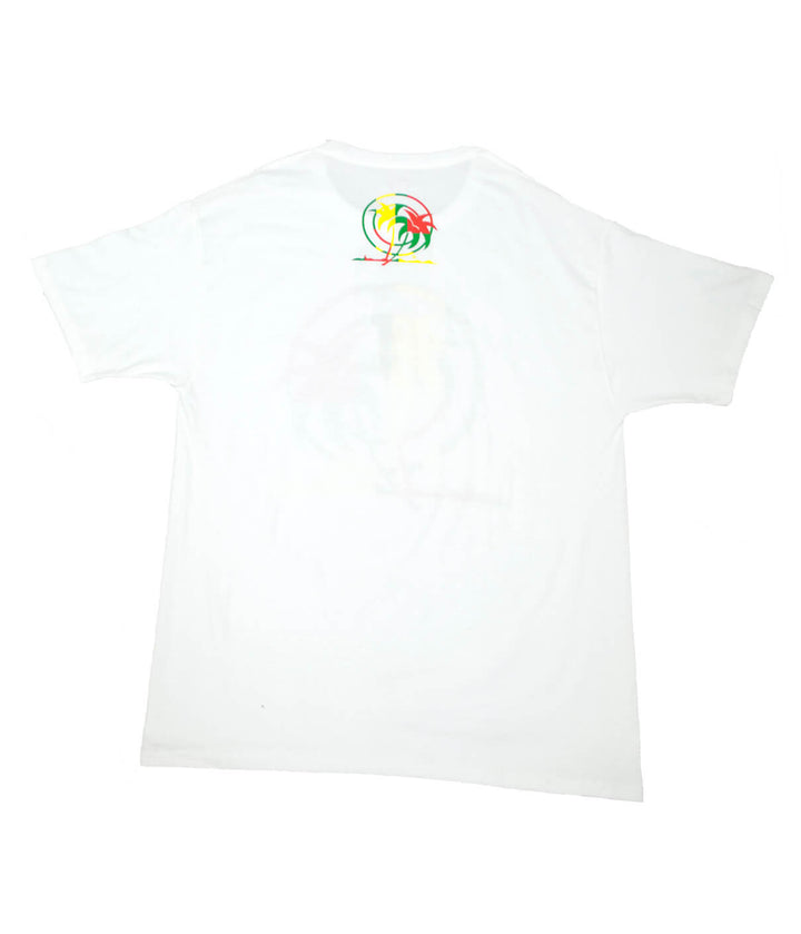 Back view of Jamaican Breeze - White Hanes Men&