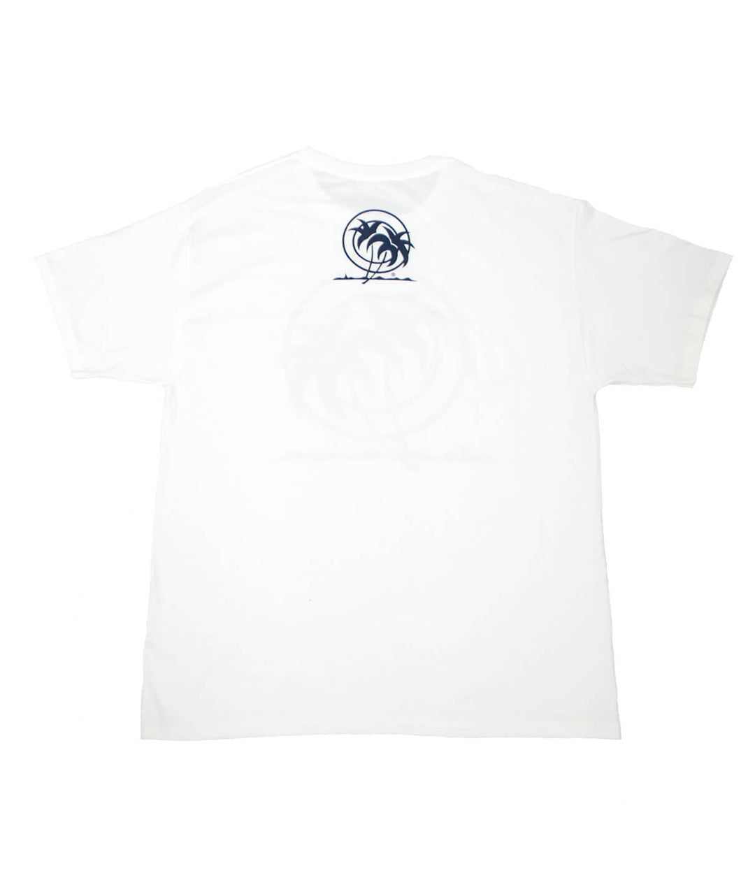 Classic Palm white Hanes cotton blend short sleeve men&